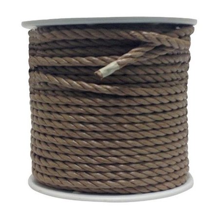 WELLINGTON Wellington J3232S0300S Twisted Poly Rope Spool  Brown - 0.5 in. x 300 ft. 73451